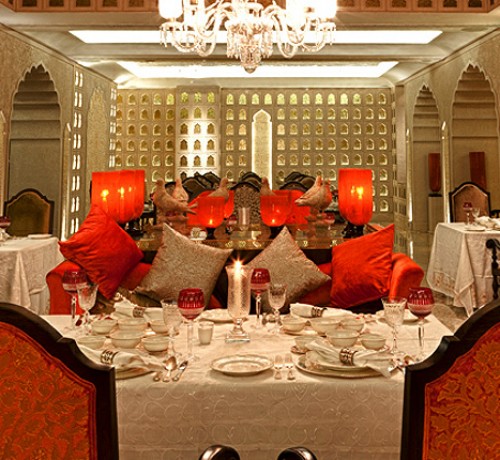 Beautifully decorated dining area