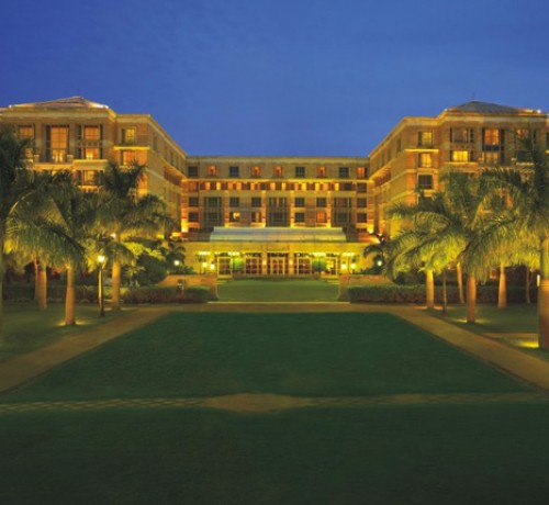 Distant view of the hotel