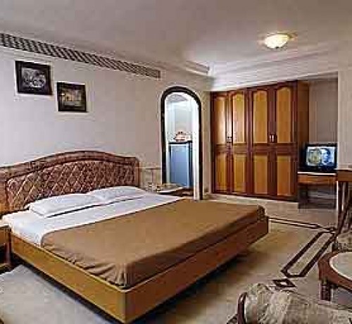 Master bedroom of the suite