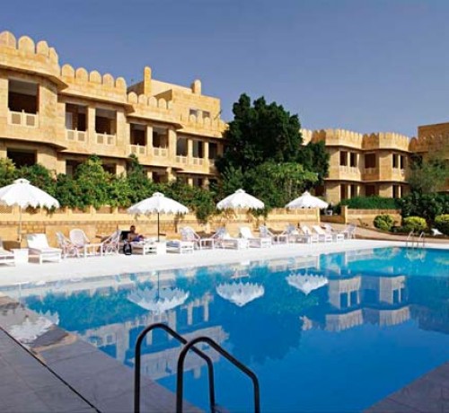 Solar heated swimming pool