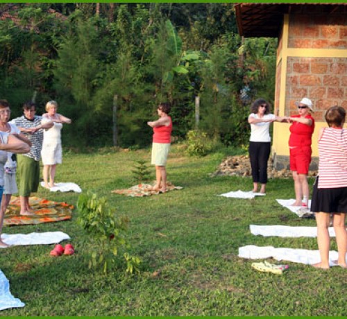 Foreigners doing Exercise