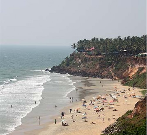 Travellers at the beach