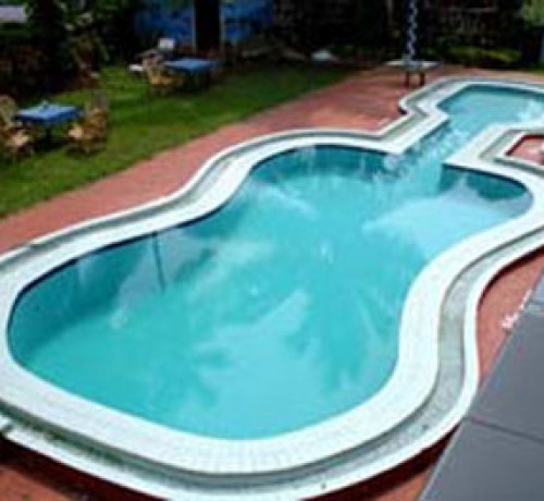 Guitar shaped pool Guitar shaped pool