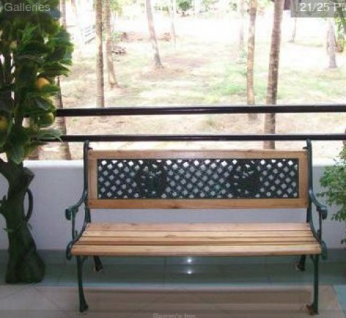 Wooden bench