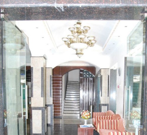 Distant view of the entrance Distant view of the entrance