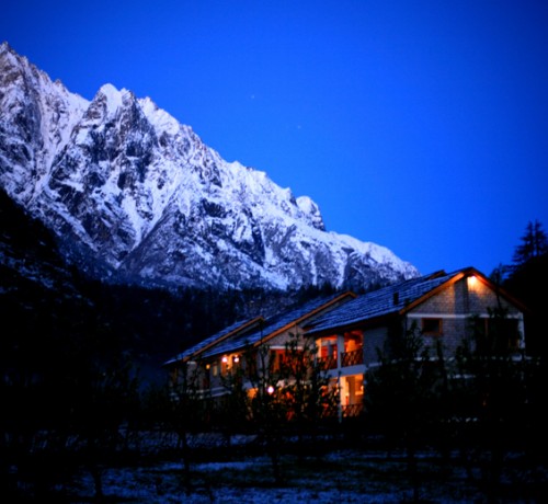 Camp by the Himalayas