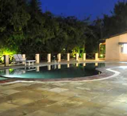 Swimming Pool Night View