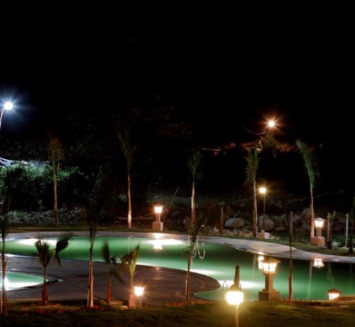 Pool View at Night Pool View at Night