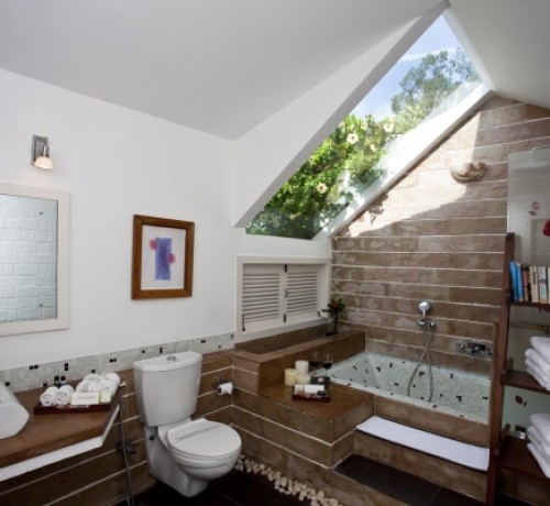 Open skylight bathroom Open skylight bathroom