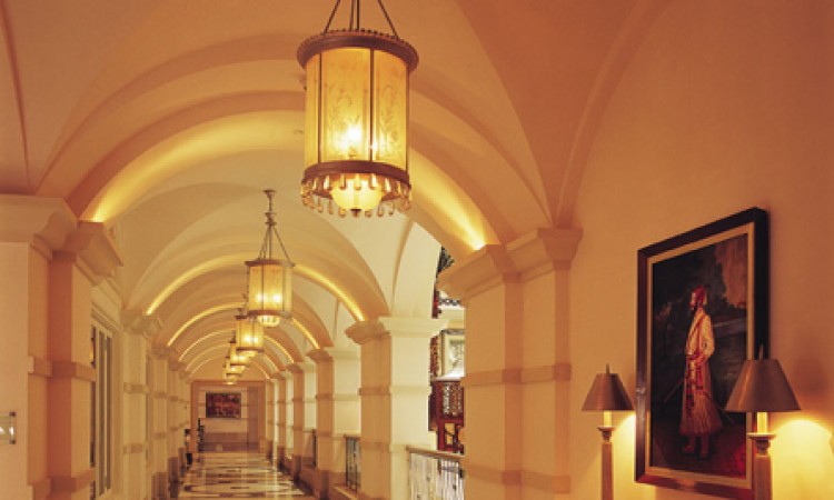 Beautifully decorated corridor lanes at the hotel Beautifully decorated corridor lanes at the hotel