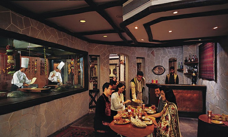 Visitors at the restaurant Visitors at the restaurant