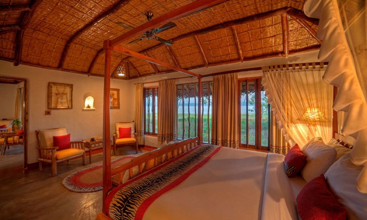 Pool hut bedroom