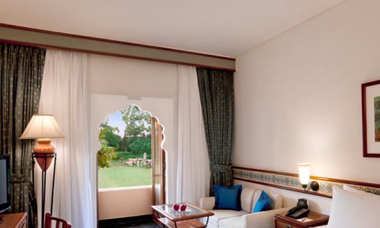 Trident Jaipur deluxe garden view room Trident Jaipur deluxe garden view room