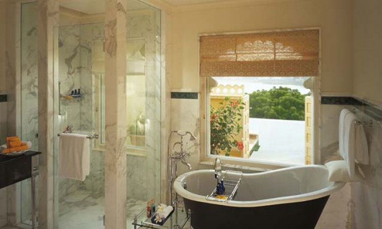 Bathroom with Victorian style bathtub Bathroom with Victorian style bathtub