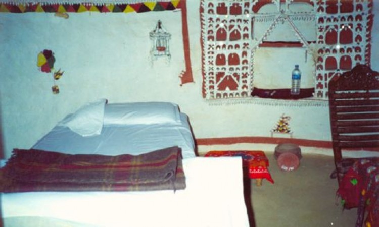 Interior of huts Interior of huts