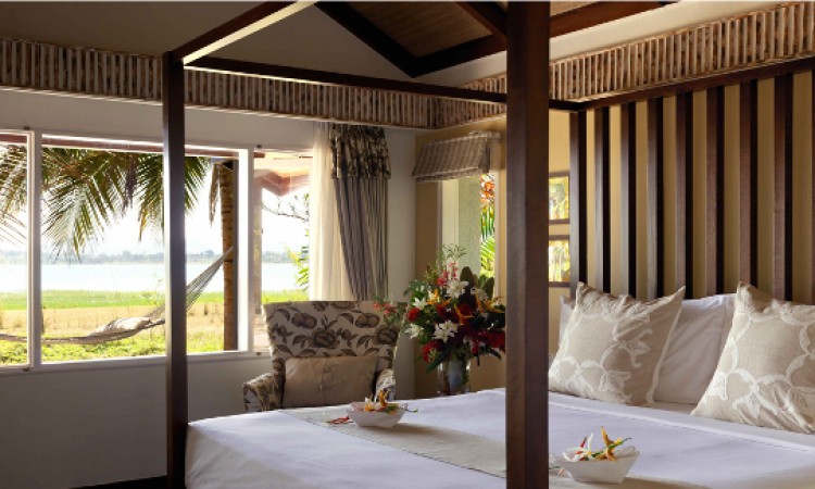 Waterfront villa jacuzzi