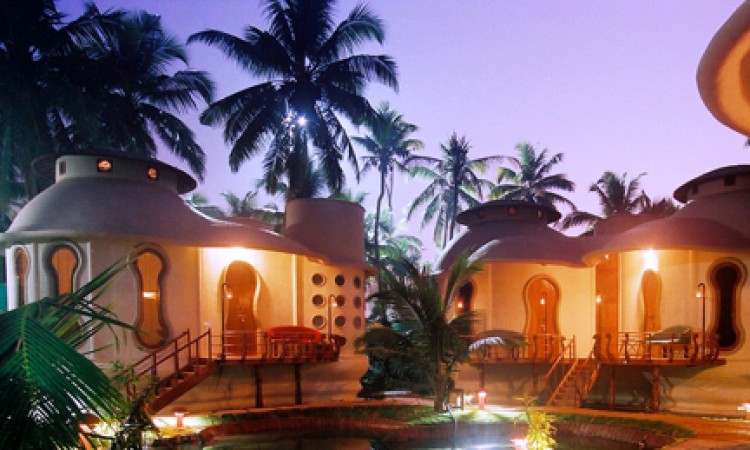 Cottage at night