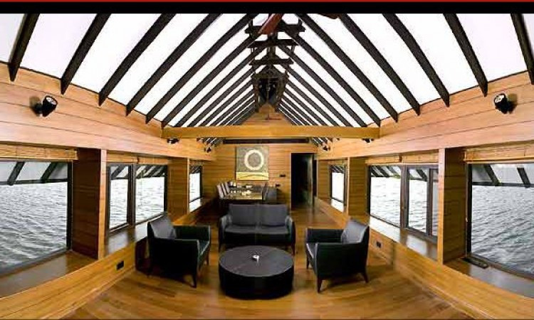 Living room on the house boat