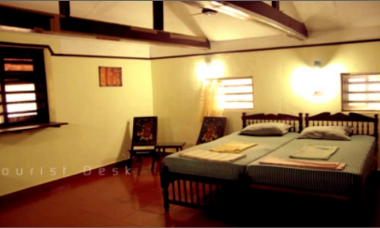 Wood panelled room