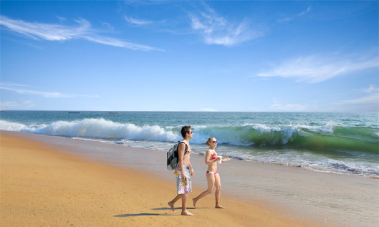 Enjoyment by the beach