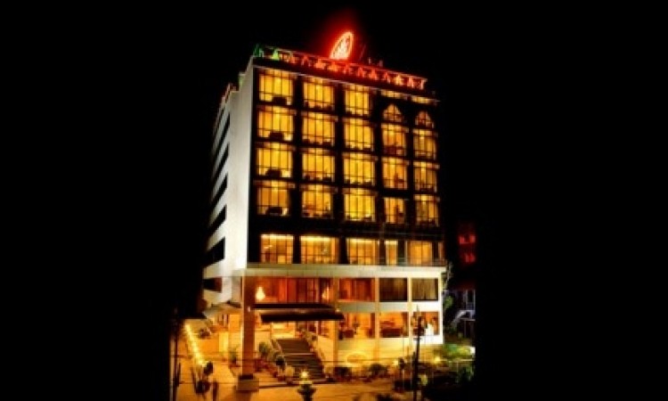 The hotel at night The hotel at night