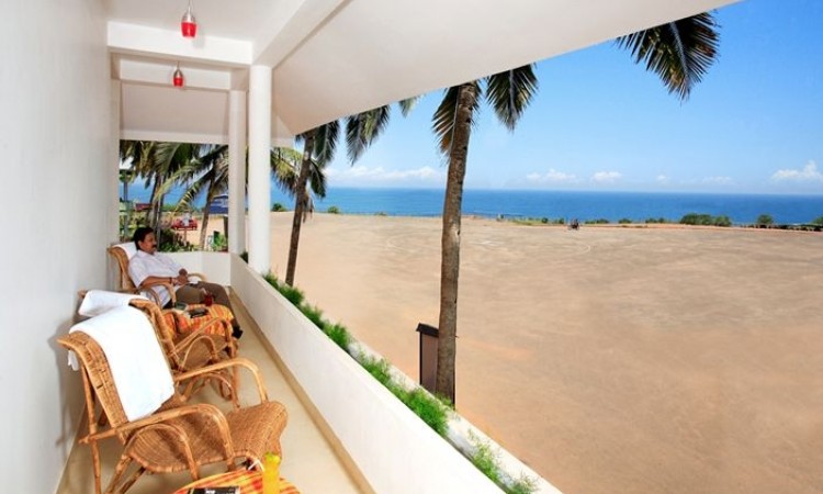 Beach view from the balcony