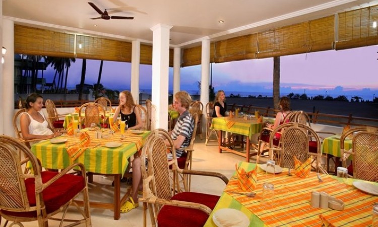Restaurant with beach view