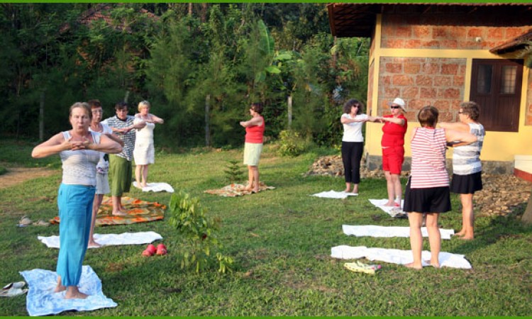 Foreigners doing Exercise