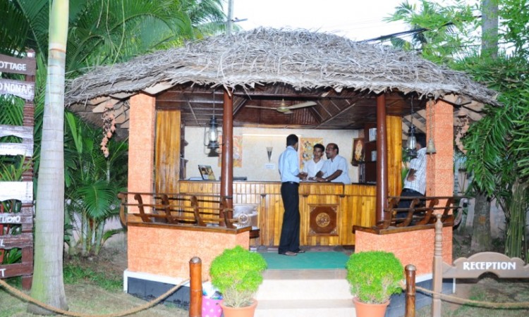 Reception under thatched roofs