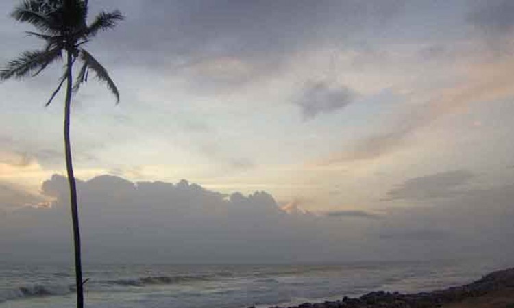 Dusk by the beach