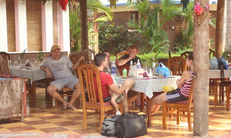 Guests enjoying at the resort