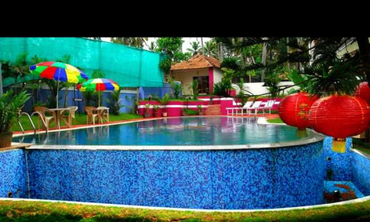 Decoration at the pool Decoration at the pool