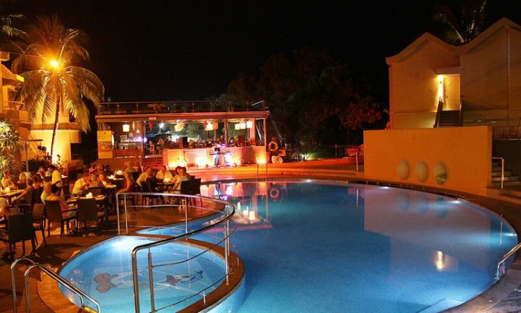 Pool View at Night Pool View at Night