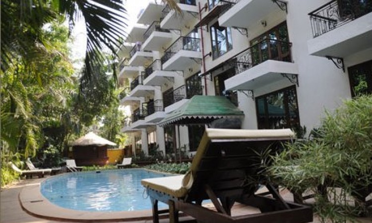 Pool by the resort Pool by the resort