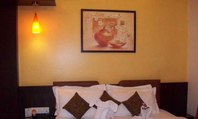 View of bed