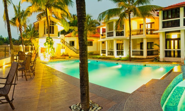 Pool side view Pool side view