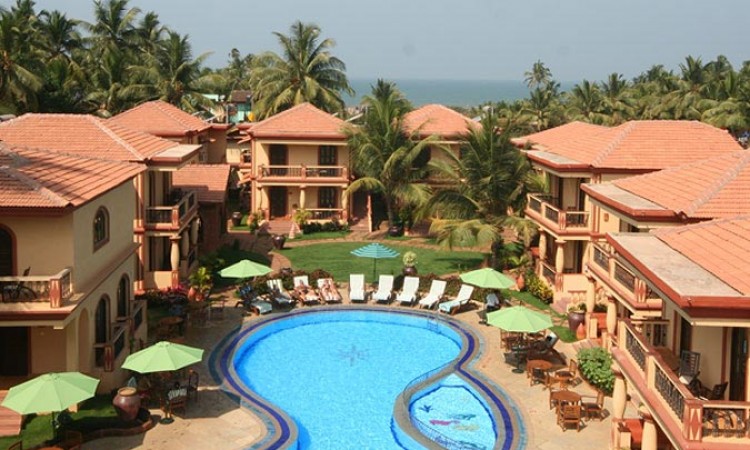 Bird's eye view of pool