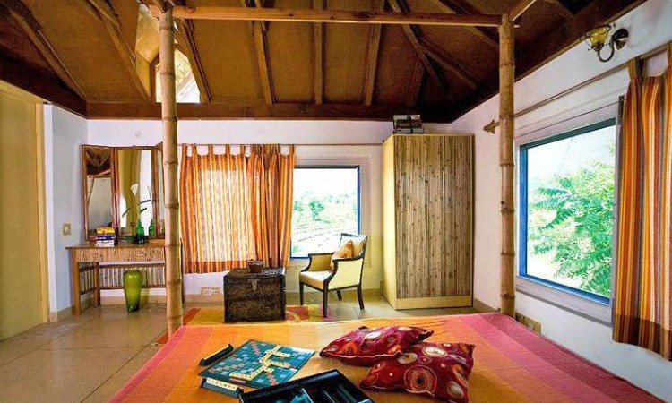 Well-decorated bedroom