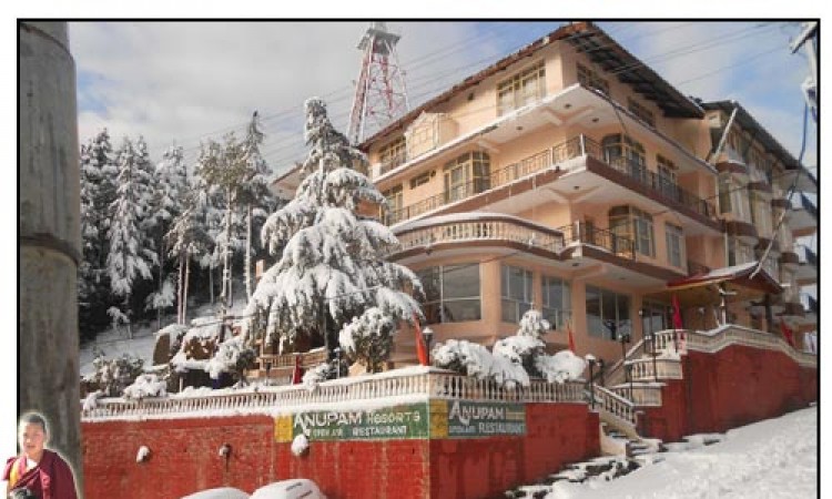 Parking Area during snowfall