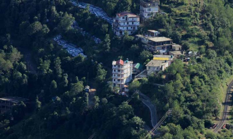 Sunrise Villa from Tara Devi Temple Sunrise Villa from Tara Devi Temple