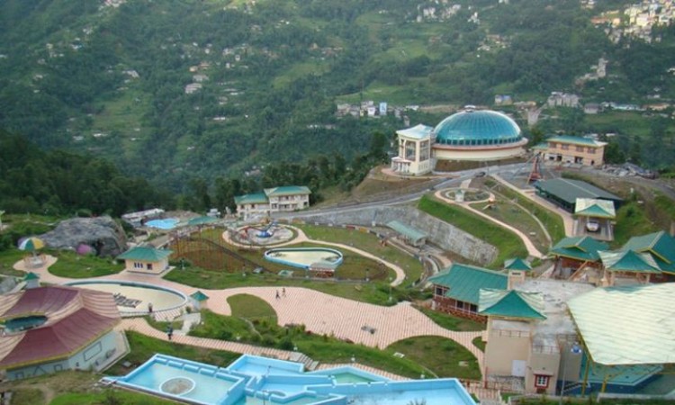 Distant View of the Hotel