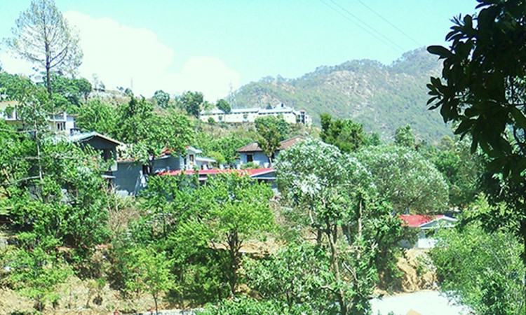 Distant View of the Hotel