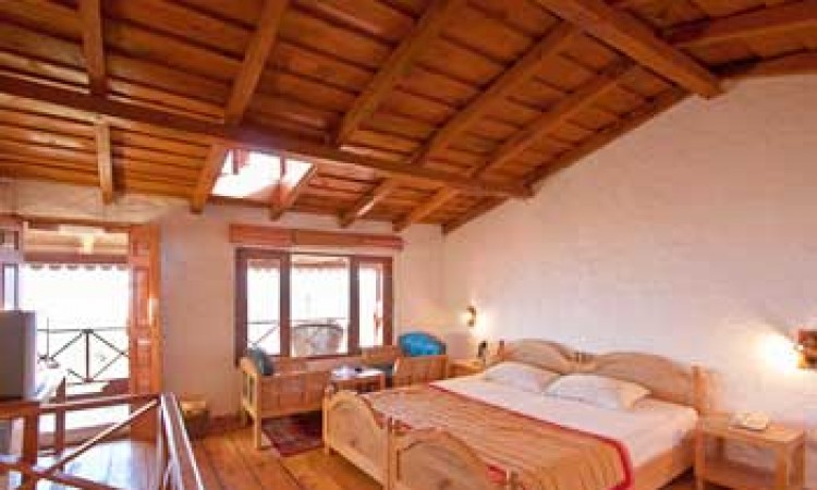 Wooden bedroom