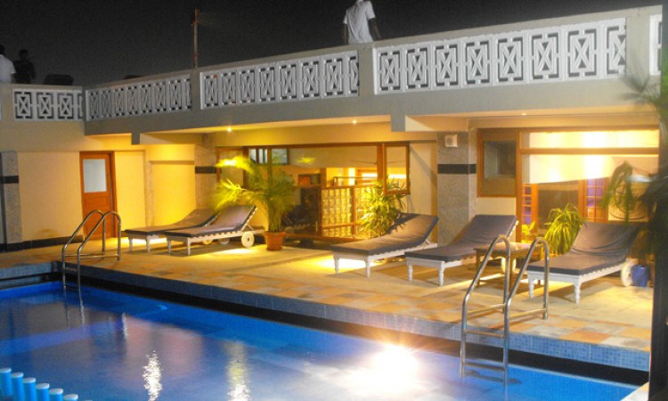 Pool View at Night Pool View at Night