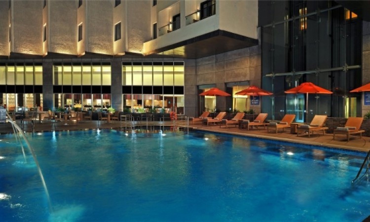 Pool View at Night Pool View at Night