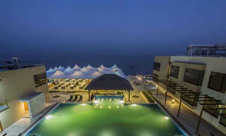 Pool View at Night Pool View at Night