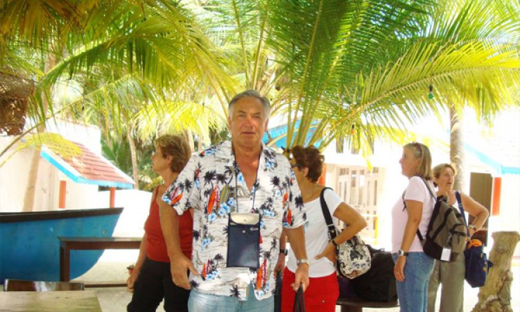Tourists at the Island