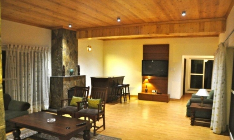 Inside a villa
