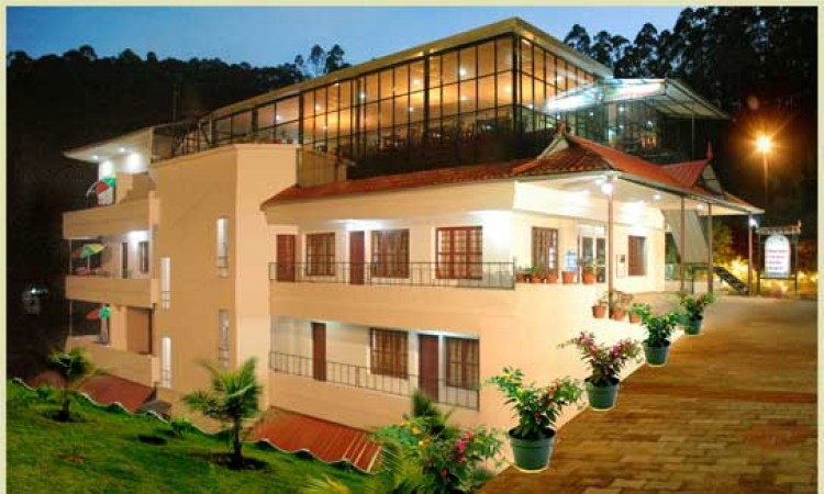 Hotel view at night