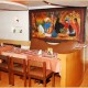 Restaurant with a beautiful painting